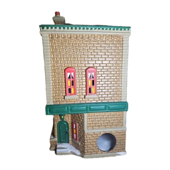 Vtg 1991 Dept 56 Snow Village The Christmas Shop No Light Or Cord - Picture 3 of 6